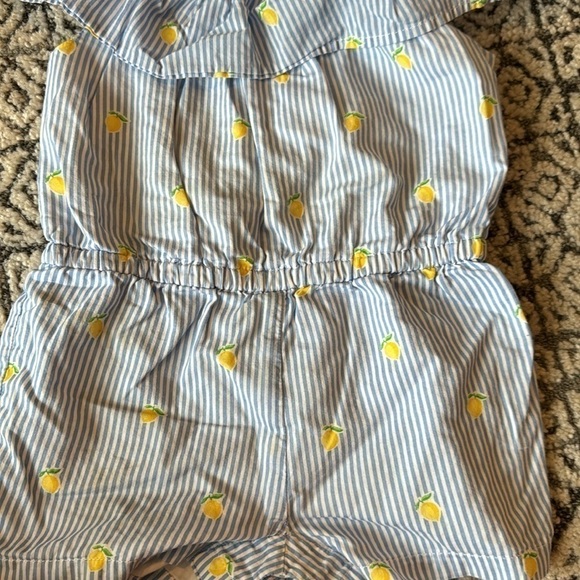Janie and Jack romper with lemon print size 18-24 months - Picture 3 of 3